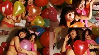 Enjoying Colorful Balloons Around Their Bikini Bodies - YUD-013 - Part 1