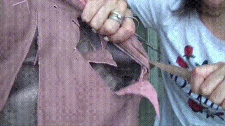 Destroy pink jacket with shiny lining Jb