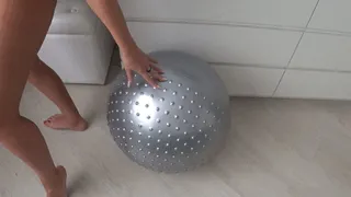 Stretched belly on a gymnastic ball cc