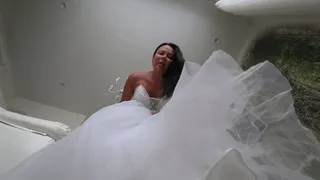 Jerk off to the giant bride under her dress a