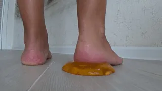 Yellow slime on my heels c