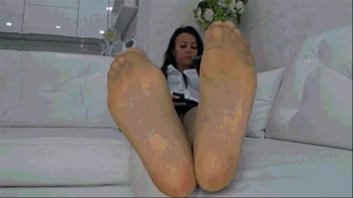 Watch and jerk off my feet in nude pantyhose Sb