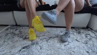 moving our toes inside our sneakers a