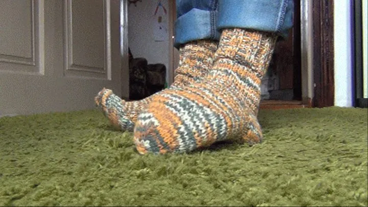 my warm socks showing a