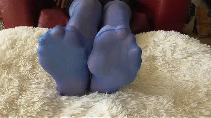 MY BLUE SHEER PANTYHOSE