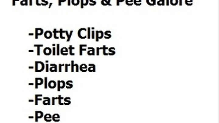 Farts, Plops and Pee Galore