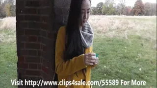 Chinese Model Jess Perfecting her Inhaling Technique to Achieve Full Addiction!