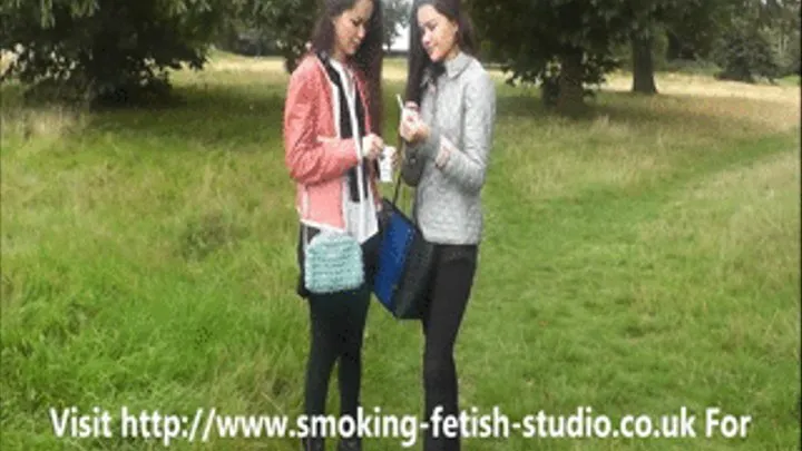 19yo Twin Sisters Anel & Asel Smoke up a Storm in this Extended Smokey Compilation!