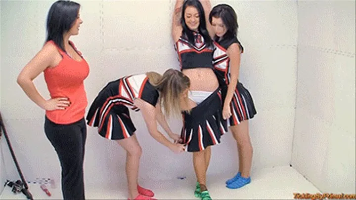 The ultimate tickling and orgasm cheerleader initiation FULL mp