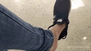 Pantyhose Foot Play in Public 1