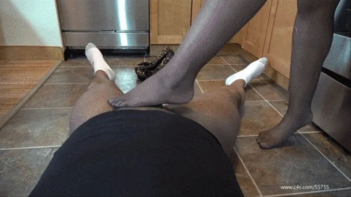 School Girl Pantyhose Shoe Dipping & Footjob Part 2