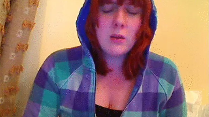 sneezing in my hoodie