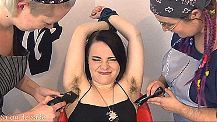 Double Domme Armpit Shaving