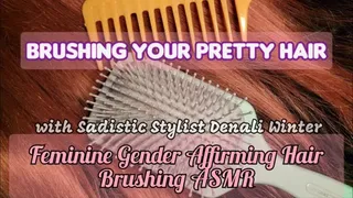 Positive Feminizing Long Hair Brushing ASMR AUDIO ONLY