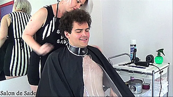 Humiliating Flattop Haircut for Curly Client