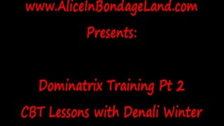 Dominatrix lessons, part 2!