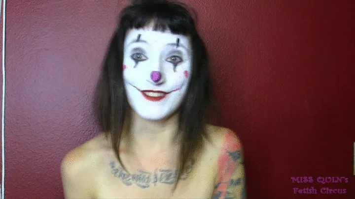 Clown Girl Worships Heel