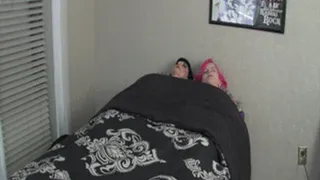 Girls STUCK in Bed