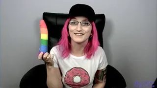 Nostalgia Slut vs Rainbow Dildo