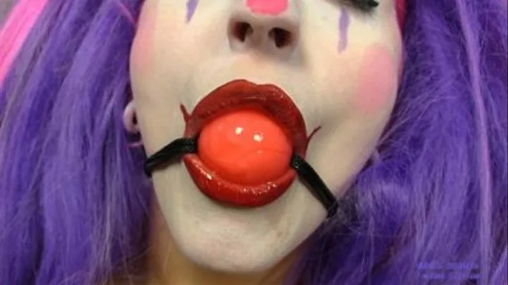 Clown sucks Candy Ball Gag