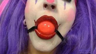 Clown sucks Candy Ball Gag