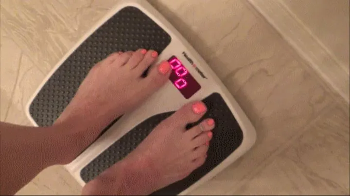 Weigh, Go, Weigh again. Plop it goes