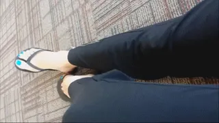 Airport flip flops