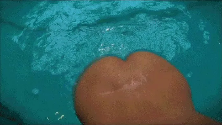 Naked in the pool