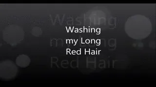 Washing My Long Red Hair