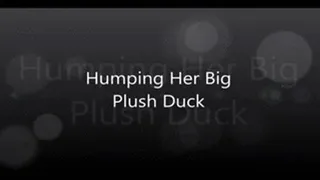 Humping Her Big Plush Duck