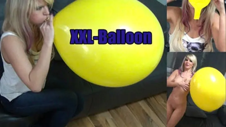 Blowing up a XXL Balloon