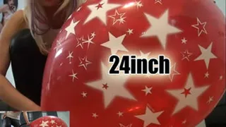 Pumping up a 24inch BIG RED BALLOON (Part1)