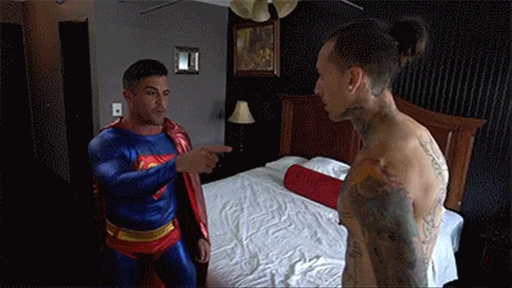 Ruckus Tickles Superman's Cum Out