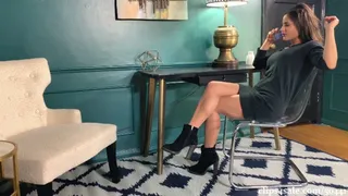 Chi Chi Medina- Caught Staring At Secretary Feet Blackmail Footjob