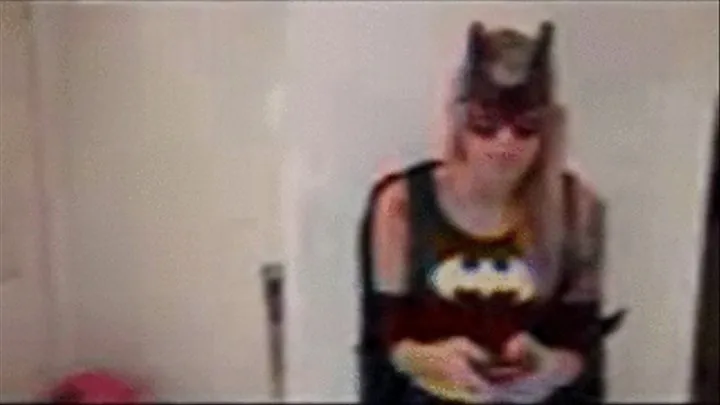 Bat Girl Drains Villians Powers With Pantyhose FootJob Low