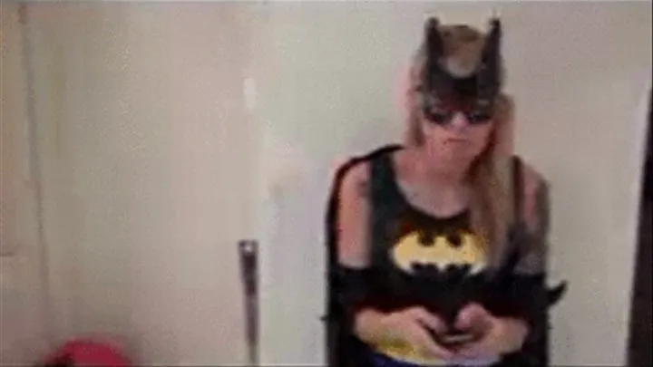 Bat Girl Drains Villians Powers With Pantyhose FootJob Medium