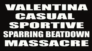 Valentina casual sportive sparring beatdown