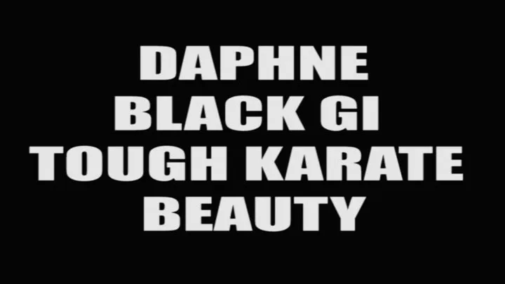 Daphne black gi tough karate beauty