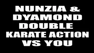 Nunzia & Dyamond double karate action vs you (Point Of View)