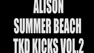 Alison summer beach tkd kicks vol.2