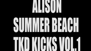 Alison summer beach tkd kicks vol.1