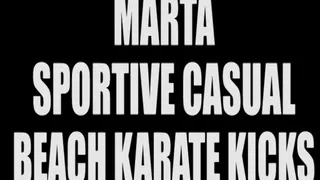 Marta sportive casual beach karate kicks