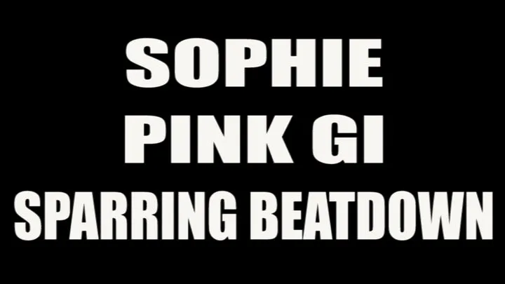 Sophie pink gi sparring beatdown