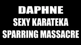 Daphne sexy karateka sparring