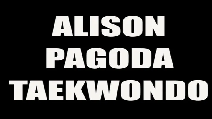 Alison pagoda taekwondo