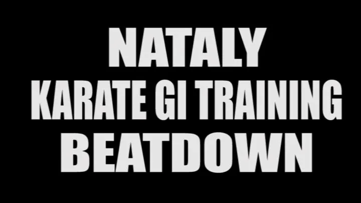 Nataly karate gi training beatdown