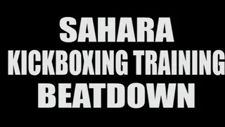 Sahara kickboxing training beatdown