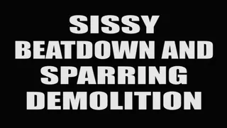 Sissy beatdown sparring demolition