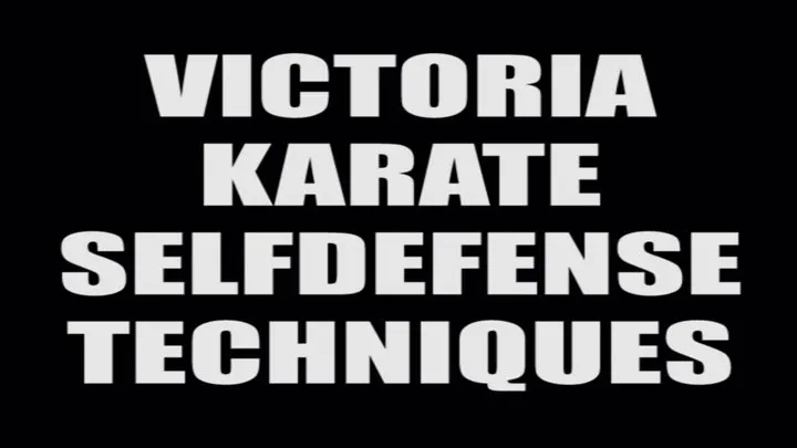 Victoria karate selfdefense techniques