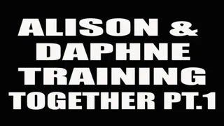 Alison & Daphne training together part.1 (vs Bob)